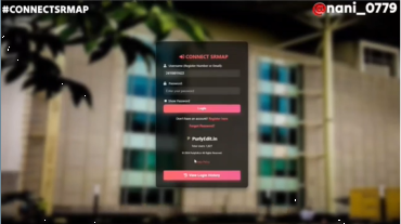 Login System for CONNECTSRMAP