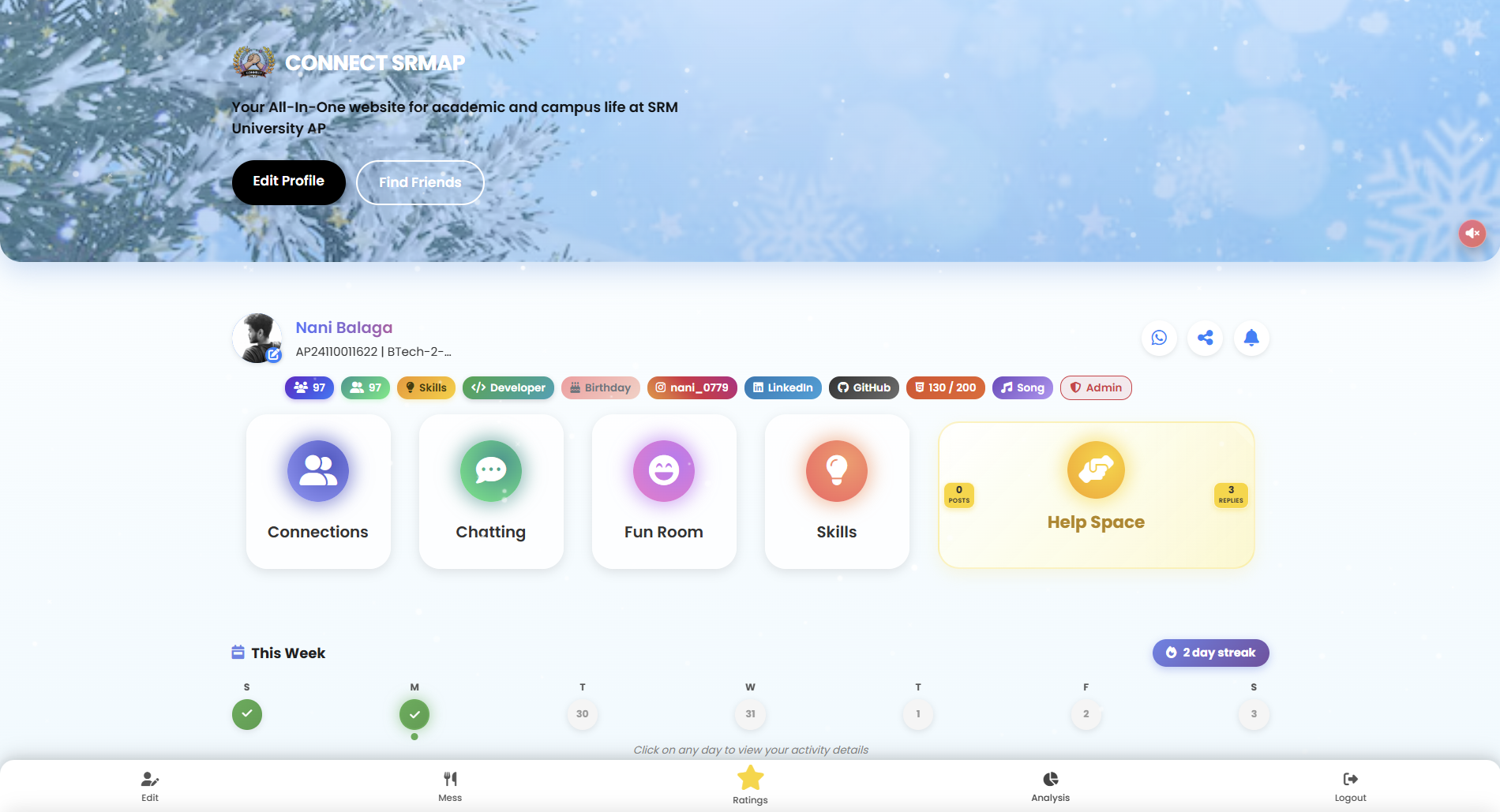 ❄️ CONNECT SRMAP – Winter Theme Update is Live! ❄️